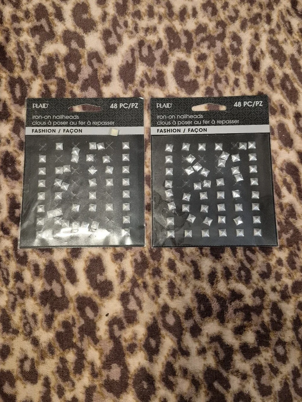 Plaid Crafts Iron-On Studs & Nail Head 7 Packs NWT
